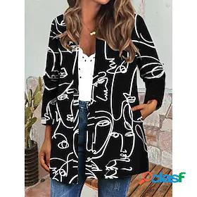 Womens Jacket Autumn / Fall Winter Daily Holiday Regular