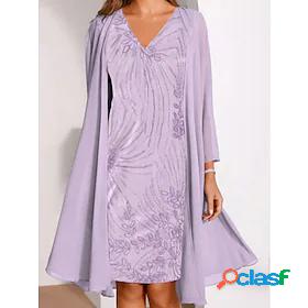 Womens Knee Length Dress A Line Dress Blue Purple Khaki Long