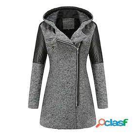 Womens Parka Winter Daily Regular Coat Windproof Warm