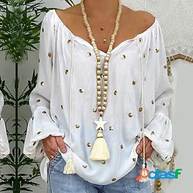 Womens Pendant Necklace Beaded Necklace Handmade Star