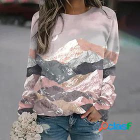 Womens Scenery 3D Sweatshirt Pullover 3D Print 3D Print