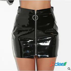 Womens Streetwear Punk Gothic Short Bodycon Skirts Bar