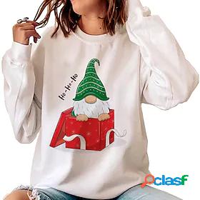 Womens T shirt Santa Claus Round Neck Basic Tops Black Green