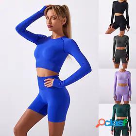 Womens Tracksuit Yoga Suit 2 Piece Summer Clothing Suit