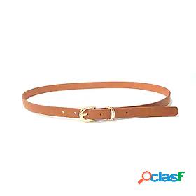 Womens Waist Belt Black Brown Daily Date Dress Belt Solid