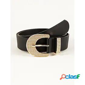 Womens Waist Belt Black Party Street Dailywear Holiday Belt