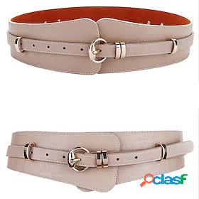 Womens Wide Belt Brown Pink Party Wedding Street Daily Belt