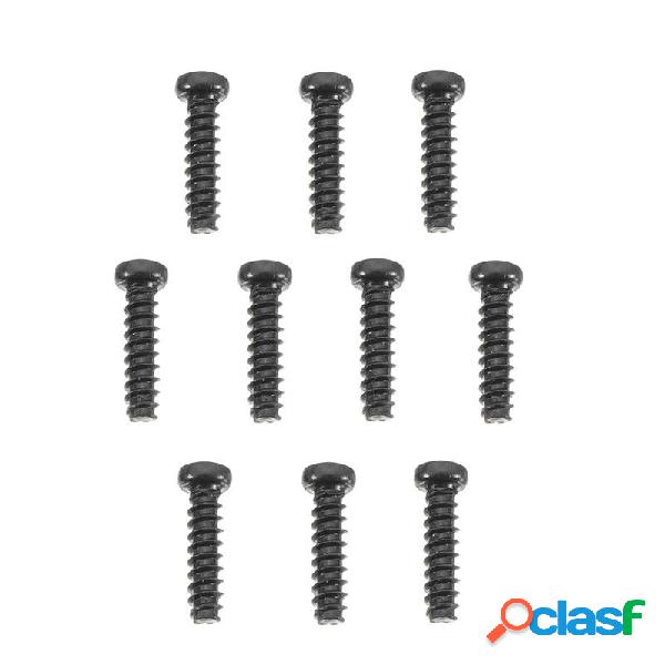 Xinlehong 10PCS 25-LS01 2,6 mm testa tonda nero Vite per