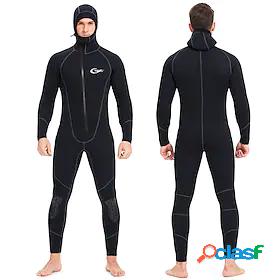 YON SUB Mens 5mm Full Wetsuit Diving Suit SCR Neoprene High
