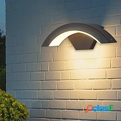 applique da parete per esterni led singolo design curvo luci