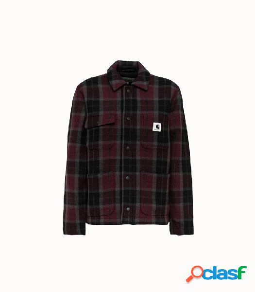 carhartt wip giacca camicia blaine in flanella