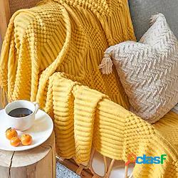 coperta a maglia coperta in cotone casa letto coperta, 51x70