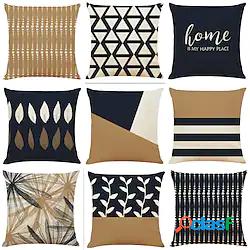 cuscino geometrico marrone doppio lato cuscino 9pc morbido