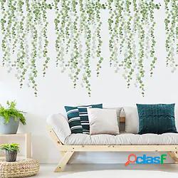 foglie verdi piante adesivi murali camera da letto soggiorno