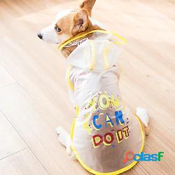 impermeabile per cani, impermeabile trasparente portatile
