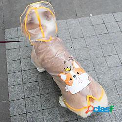 impermeabile per cani, impermeabile trasparente portatile