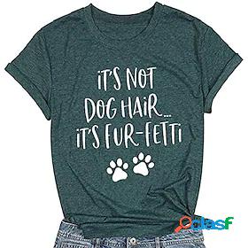 its not dog hair its fur-fetti tshirt women dog lover funny