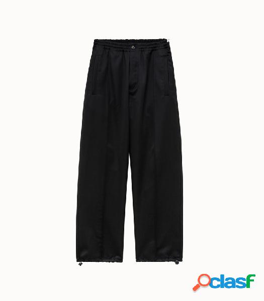 marni pantalone in canvas nero