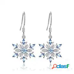 orecchini di diamanti bianchi azzurri alla moda di may polly