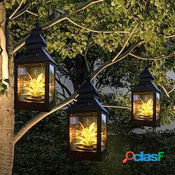 outdoor led pianta solare luci stella retro lanterna luce di