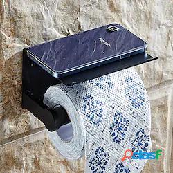 porta carta igienica con ripiano in lega di alluminio