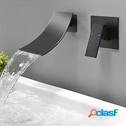 rubinetto lavabo bagno in ottone nero art design rubinetti