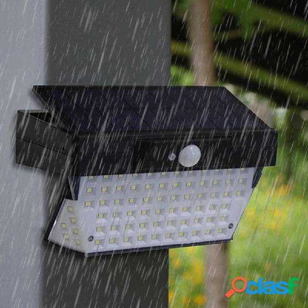 solare Powered 78 LED PIR Sensore di movimento Impermeabile