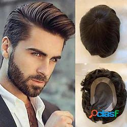 toupet di capelli umani per uomo pizzo mono europeo con pu