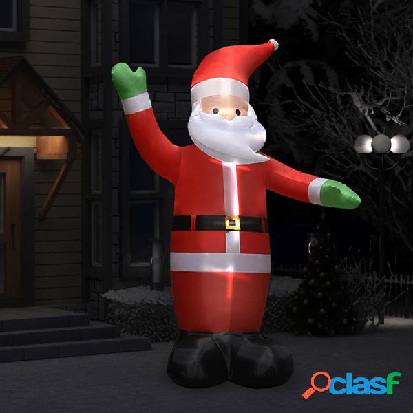 vidaXL Babbo Natale Gonfiabile Decorazione Natalizia con LED