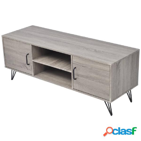 vidaXL Mobile Porta TV 120x40x45 cm Grigio
