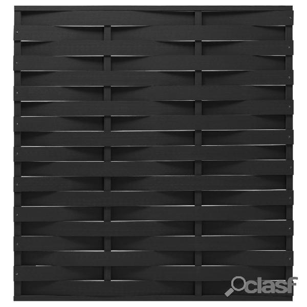 vidaXL Pannello di Recinzione in WPC 170x180 cm Nero