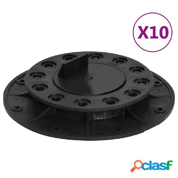 vidaXL Piedini Regolabili per Decking 10 pz 20-30 mm