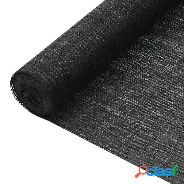 vidaXL Rete per Privacy Nera 1,2x10 m in HDPE 75 g/m²