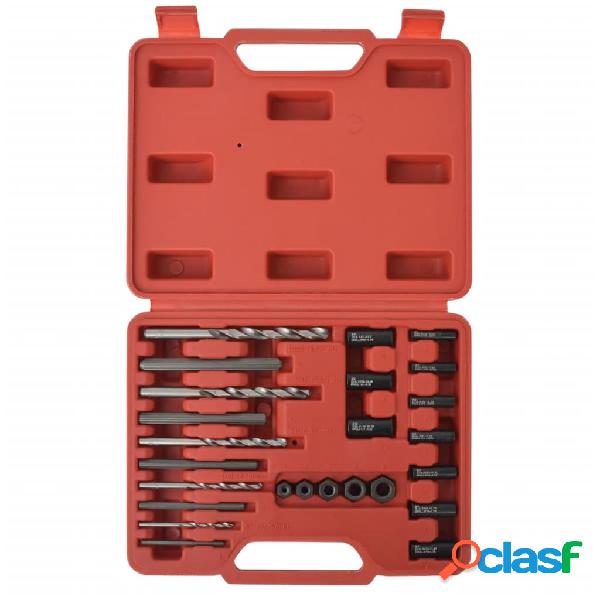 vidaXL Set Estrattori di Bulloni 25 pz in Acciaio