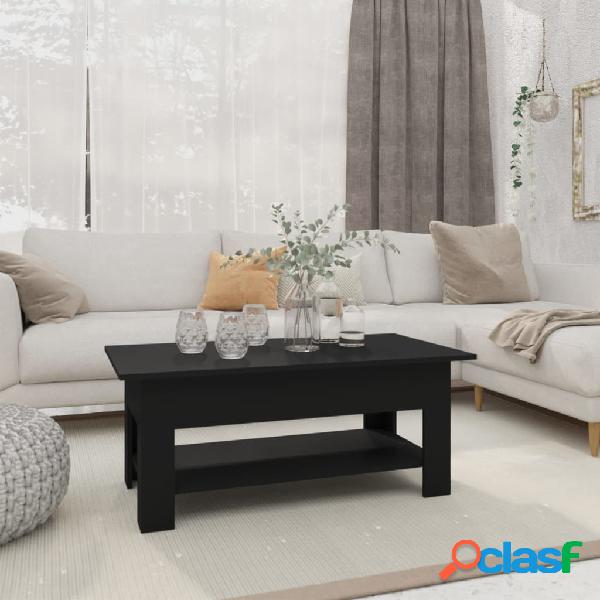 vidaXL Tavolino da Salotto Nero 102x55x42 cm in Truciolato