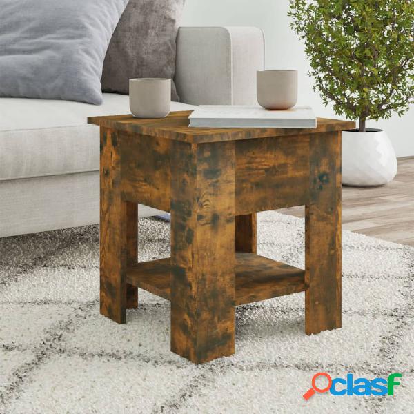 vidaXL Tavolino da Salotto Rovere Fumo 40x40x42 cm Legno