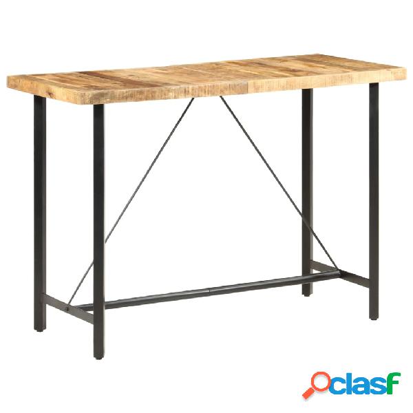 vidaXL Tavolo da Bar 150x70x107 cm in Legno Ruvido di Mango