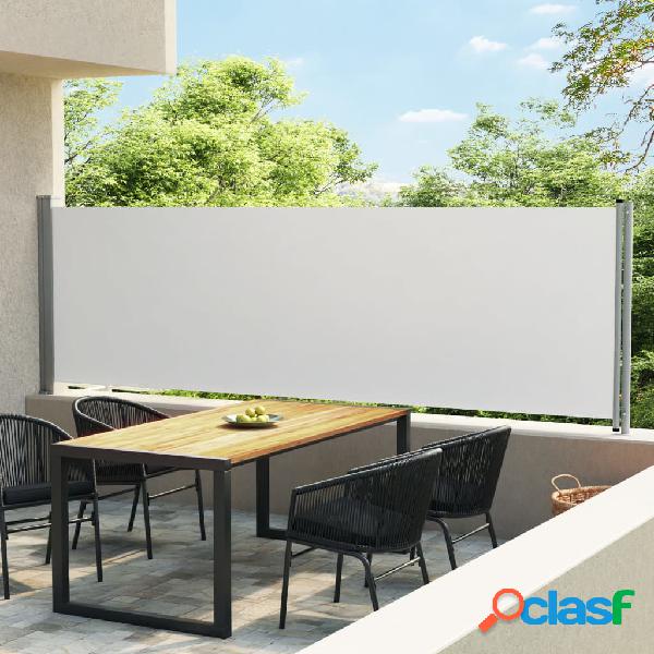 vidaXL Tenda Laterale Retrattile per Patio 140x600 cm Crema