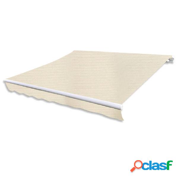 vidaXL Tenda da Sole Pieghevole Manuale 300 cm Crema