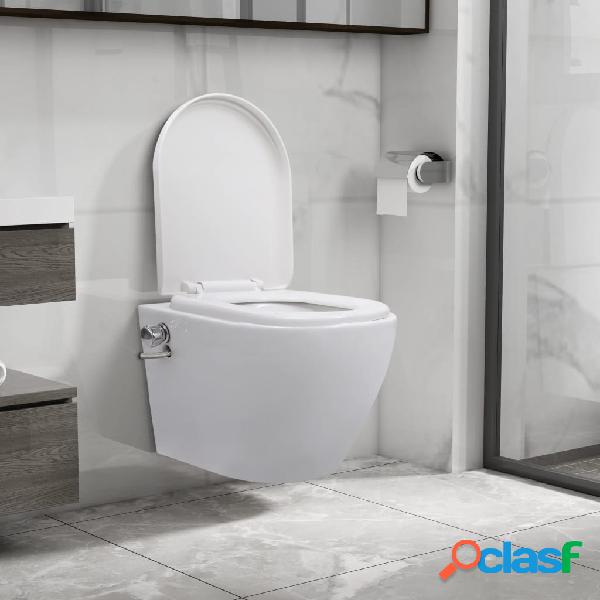 vidaXL Toilette senza Bordo Sospesa con Funzione Bidet