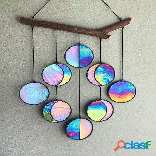 1 PC Decorazione da parete Vetro colorato Visione Arcobaleno