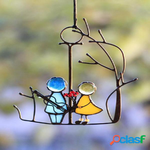 1 PC Garden Window Hangings Decorazione Ramadan Suncatcher
