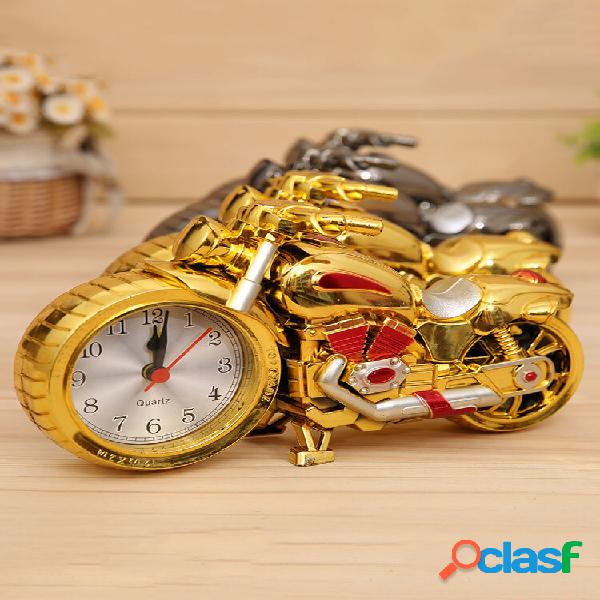 1 PC Retro Creativo a forma di motociclo Orologio al quarzo