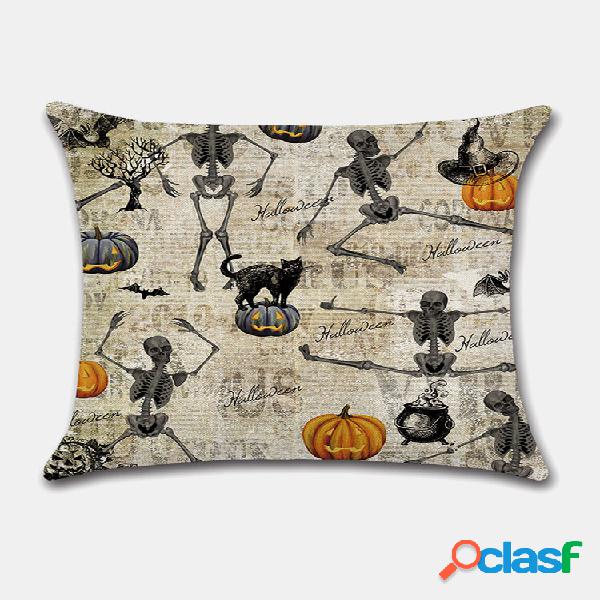 1 PC Retro Lino Decorazione di Halloween in camera da letto