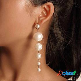 1 Pair Drop Earrings Dangle Earrings For Pearl Womens