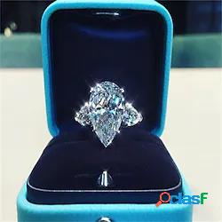 1 pc Anello For Per donna Zirconi Bianco Matrimonio