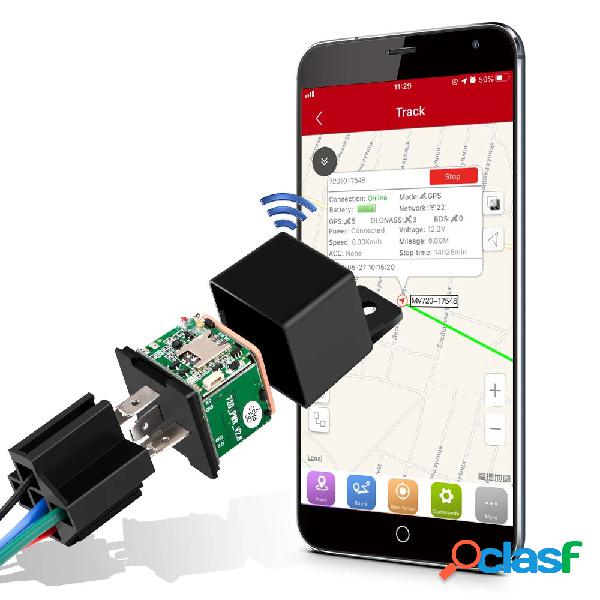 10-40 V 80 mAh Mini GPS Tracker Car Tracker Design nascosto
