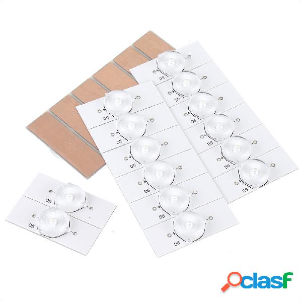 100 pz 3 V SMD lampada Perline con Ottico lente Fliter per