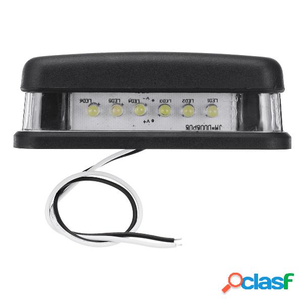 10V-30V 6LED F5 Car License Piatto Luci per Truck Trailer