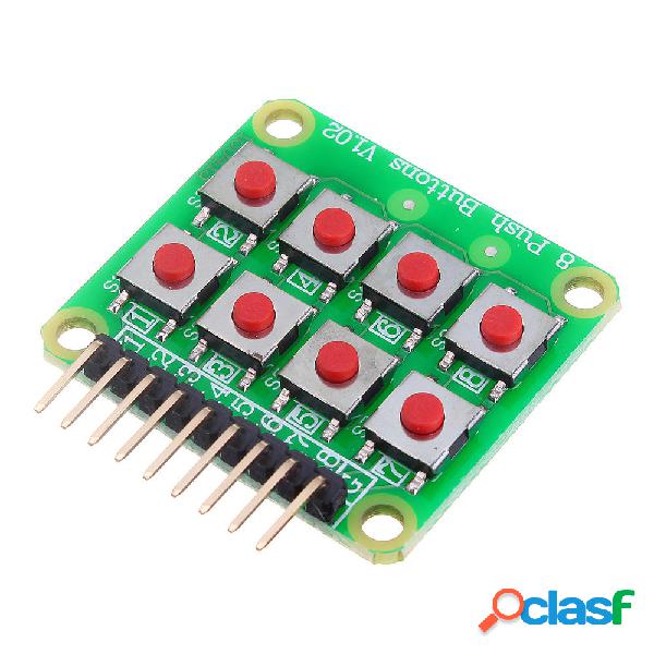10pcs Micro Switch 2x4 Matrix Keyboard Tastiera a 8 bit